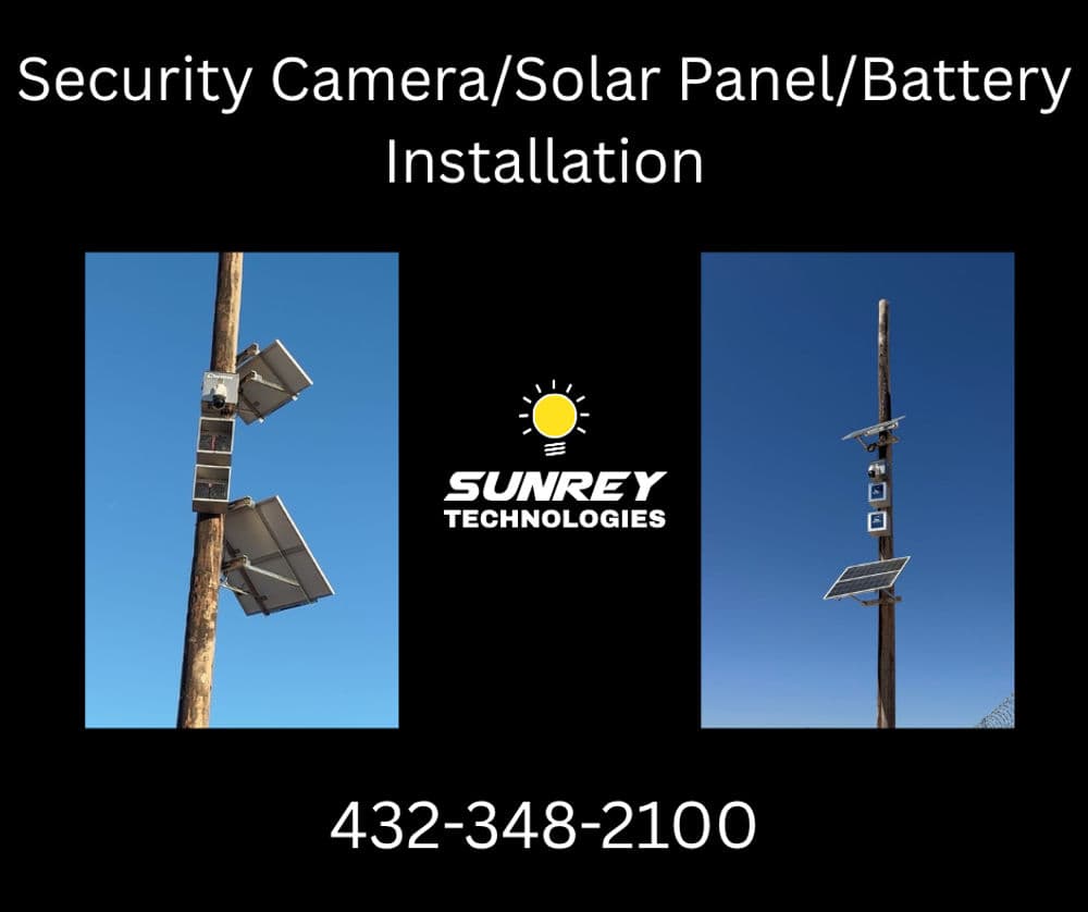 Solar-Powered Security Camera Installation in Barstow TX image