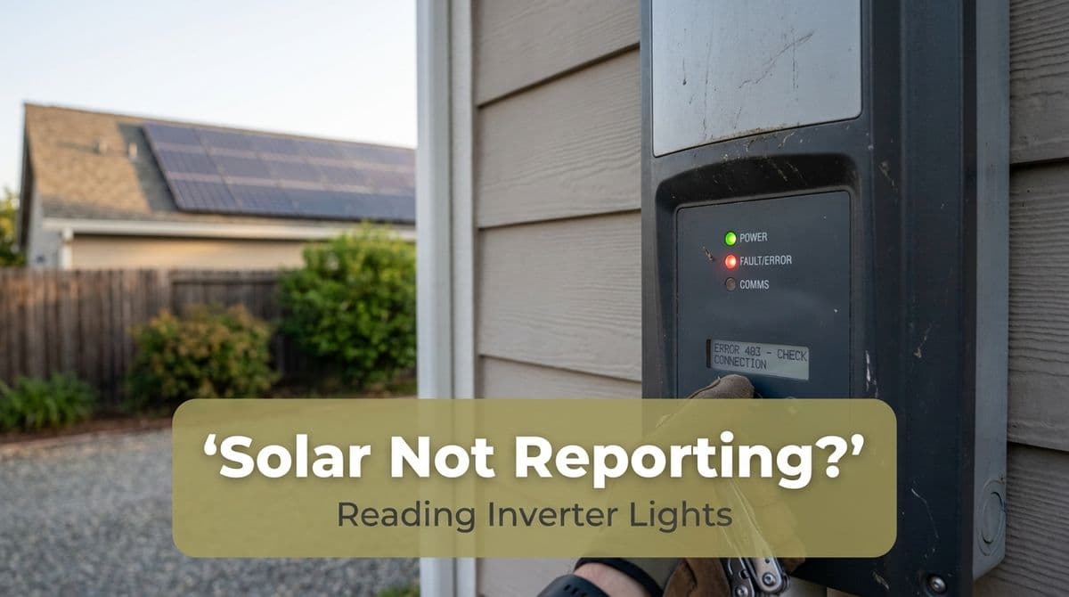 Solar Not Reporting to the Meter? What Inverter Lights Mean image