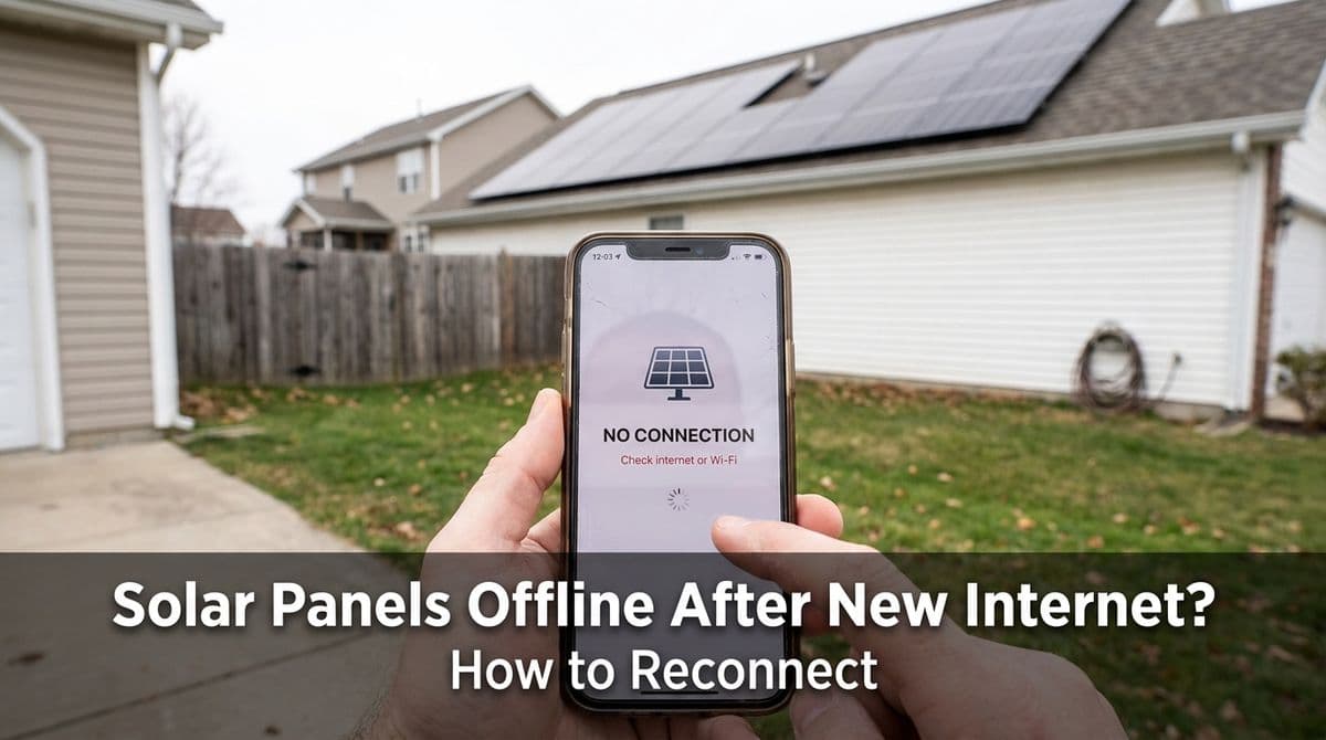 Solar Panels Offline After New Internet? How to Reconnect image