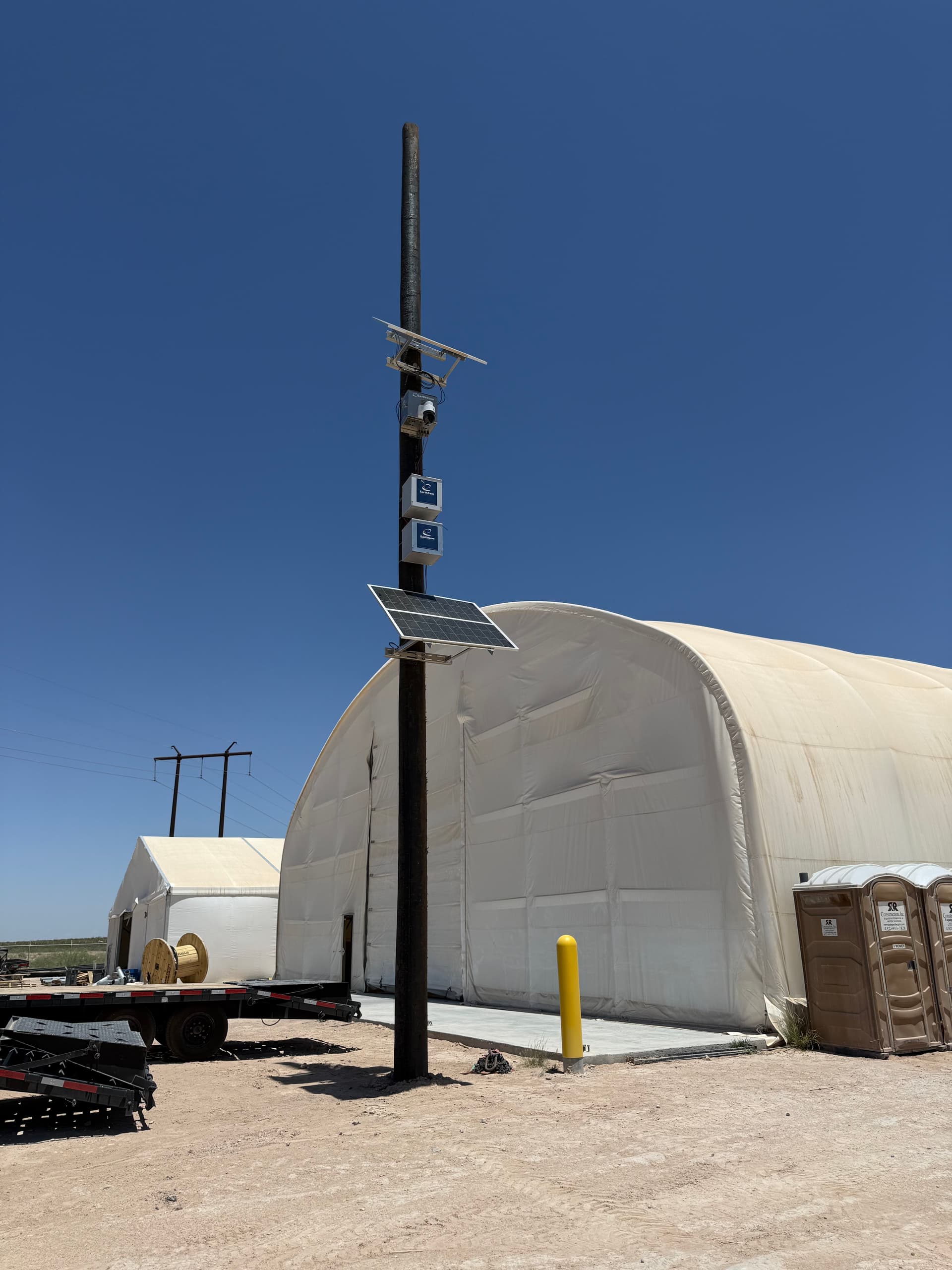 Gallery photos for Solar-Powered Security Camera Relocation in Barstow TX: Image #1
