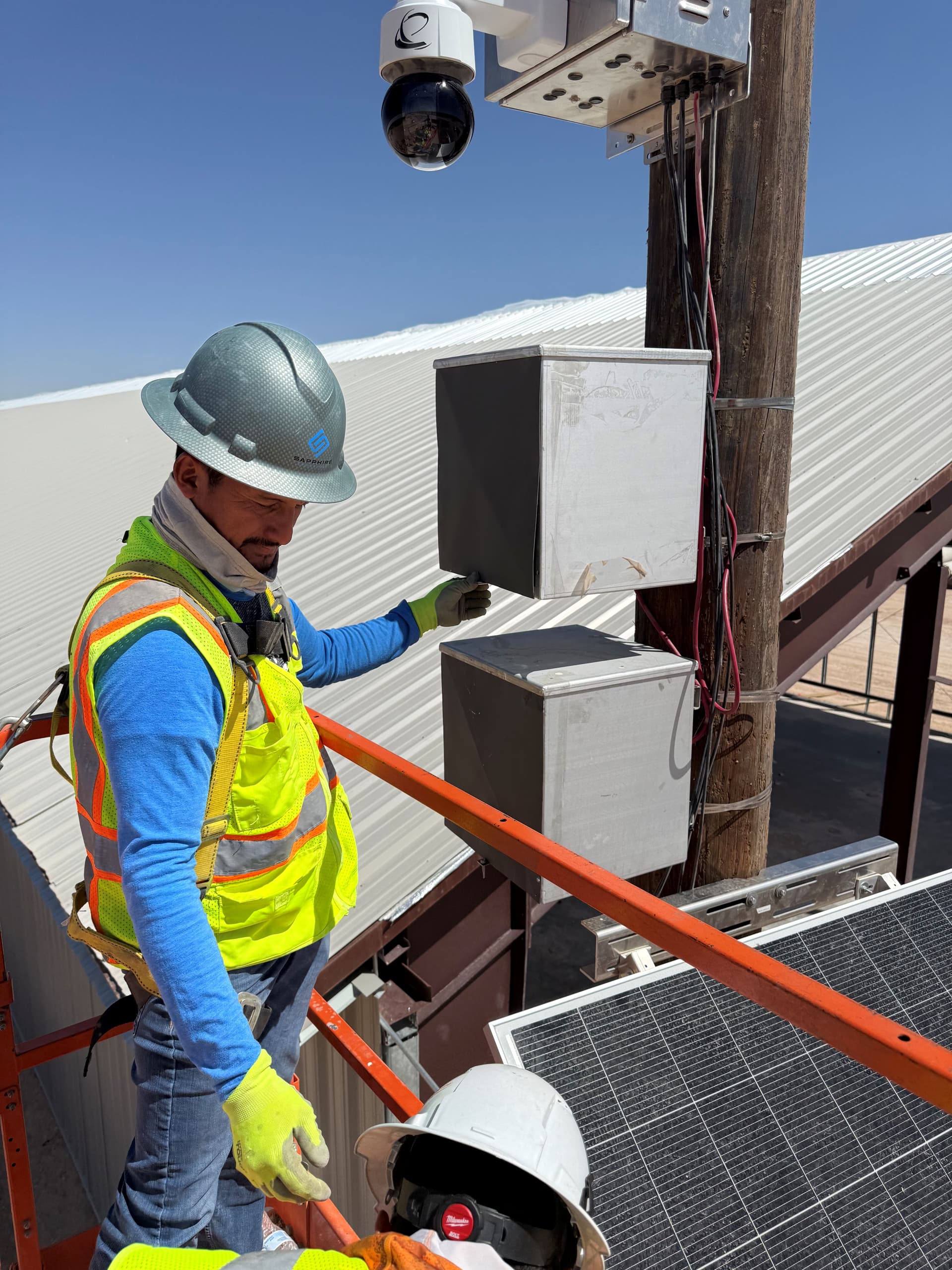 Solar-Powered Security Camera Relocation in Barstow TX image