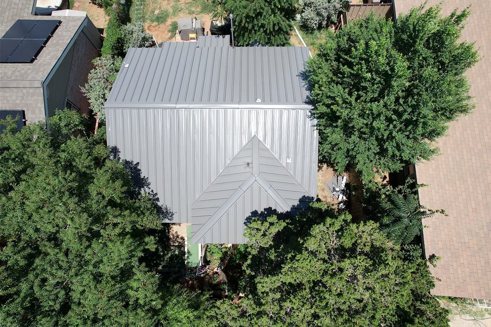 Gallery photos for Old Shingles Out, Standing Seam Metal Roof In: Image #2