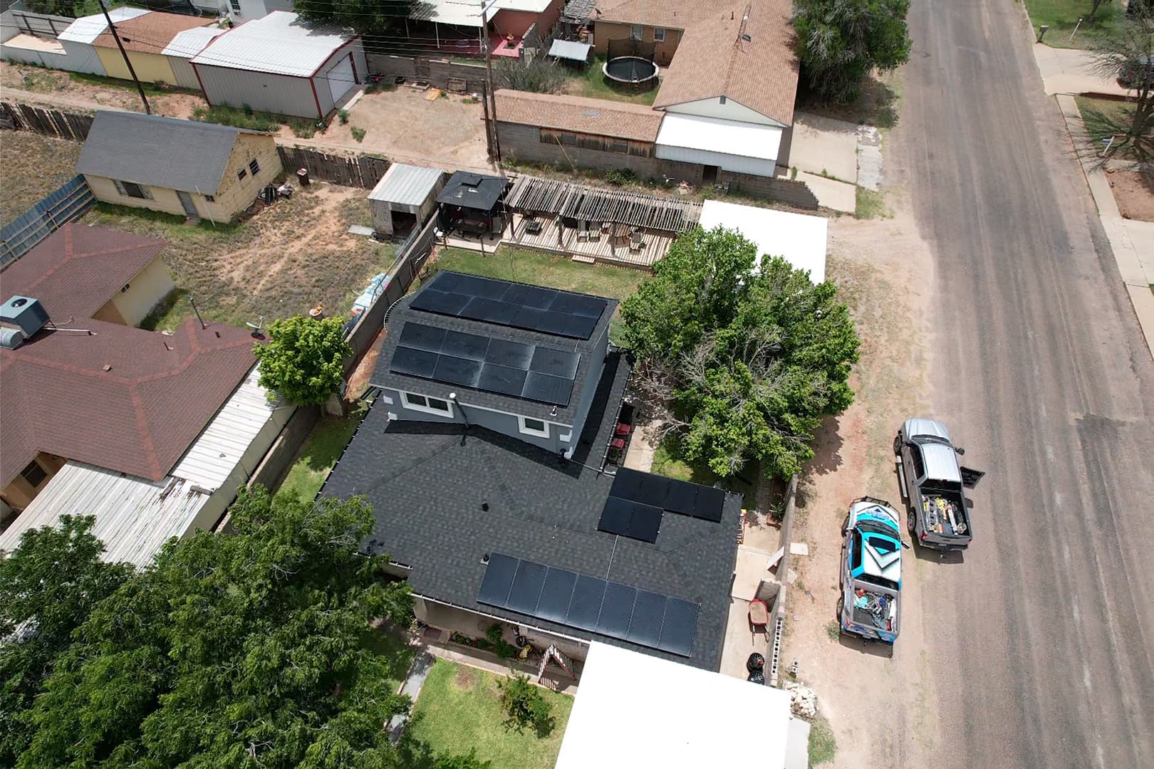 Gallery photos for Roof Replacement and Solar Detach Reset in Crane TX: Image #3