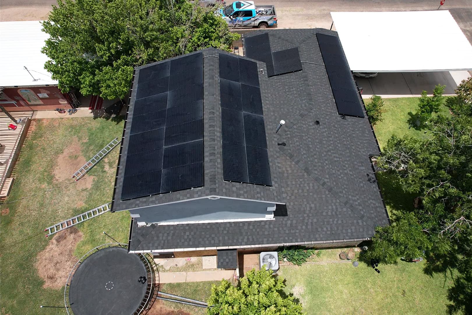 Gallery photos for Roof Replacement and Solar Detach Reset in Crane TX: Image #1