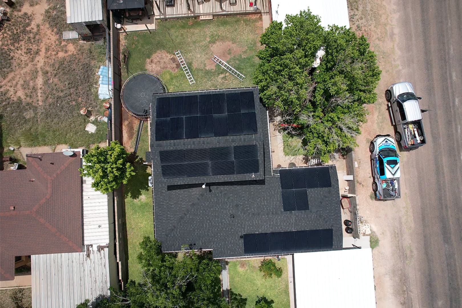 Roof Replacement and Solar Detach Reset in Crane TX image