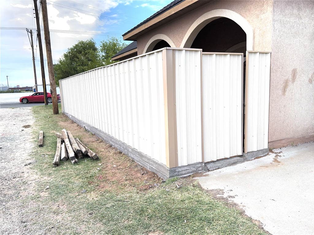 Gallery photos for Wood Fence Torn Out and Replaced With Metal in Odessa TX: Image #2