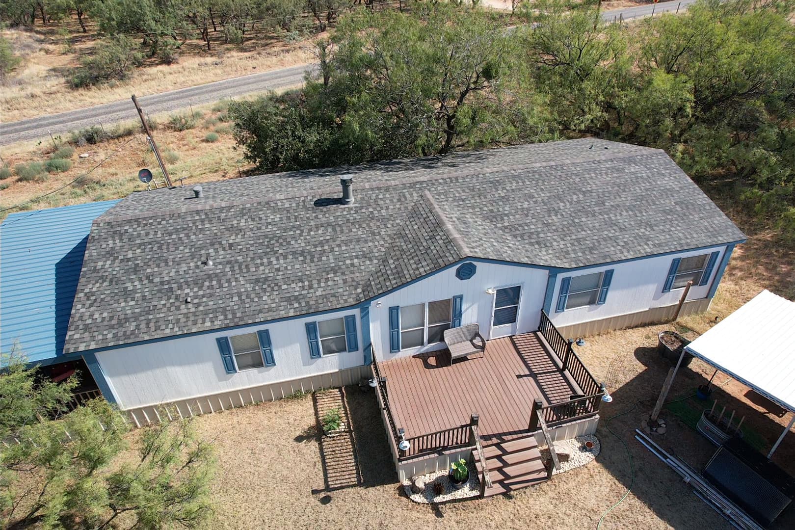 Gallery photos for Shingle Roof Replacement and Solar Detach Reset in Big Spring TX: Image #3