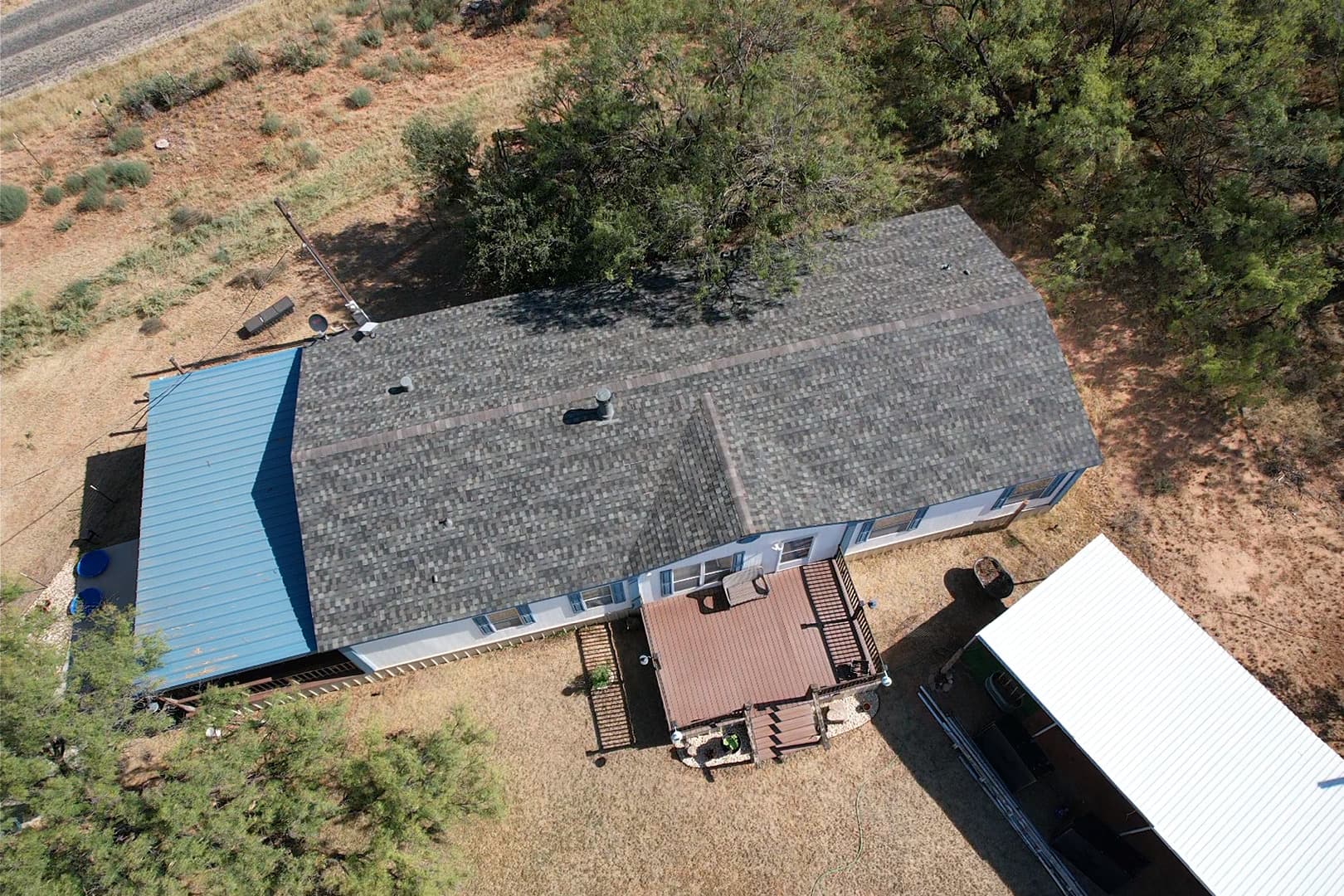 Gallery photos for Shingle Roof Replacement and Solar Detach Reset in Big Spring TX: Image #4