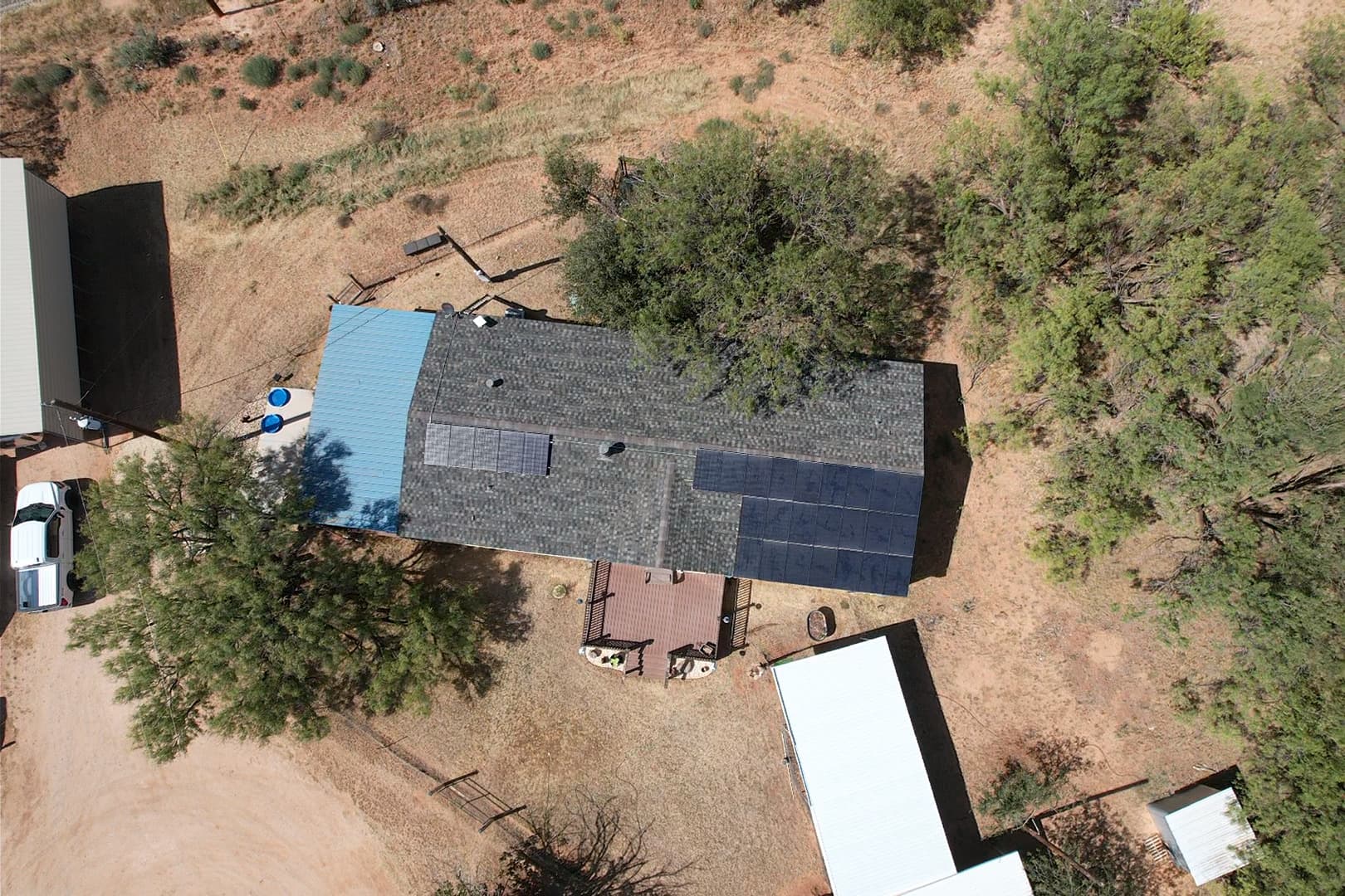 Gallery photos for Shingle Roof Replacement and Solar Detach Reset in Big Spring TX: Image #2