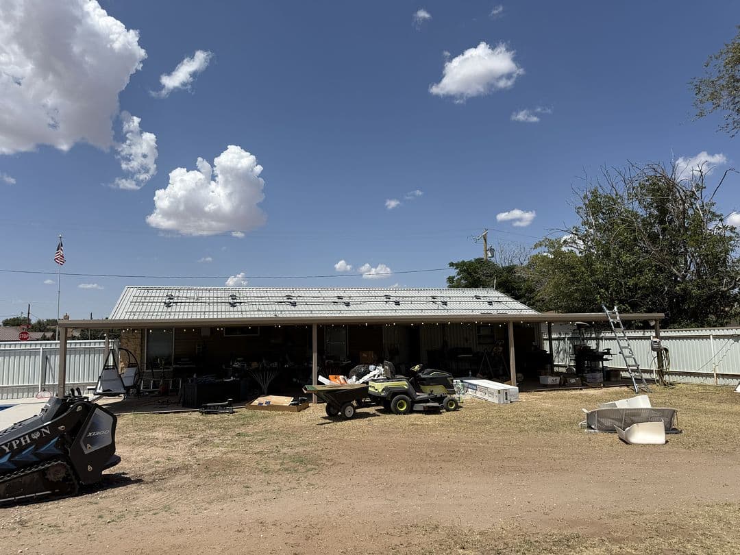 Solar Installation on a Metal Roof in Coahoma, TX image