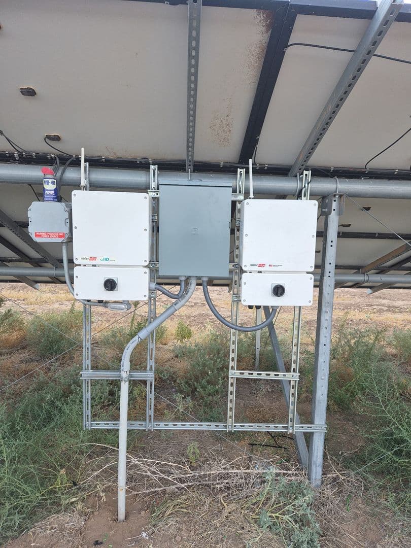 Gallery photos for Second SolarEdge Inverter Added to Ground Mount System in Big Lake TX: Image #1